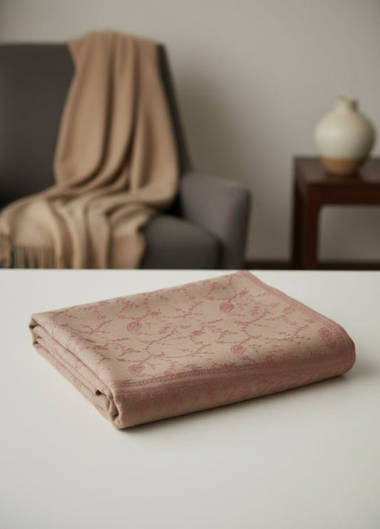 Gulab-Rooh Pink Essence Handwoven Shawl