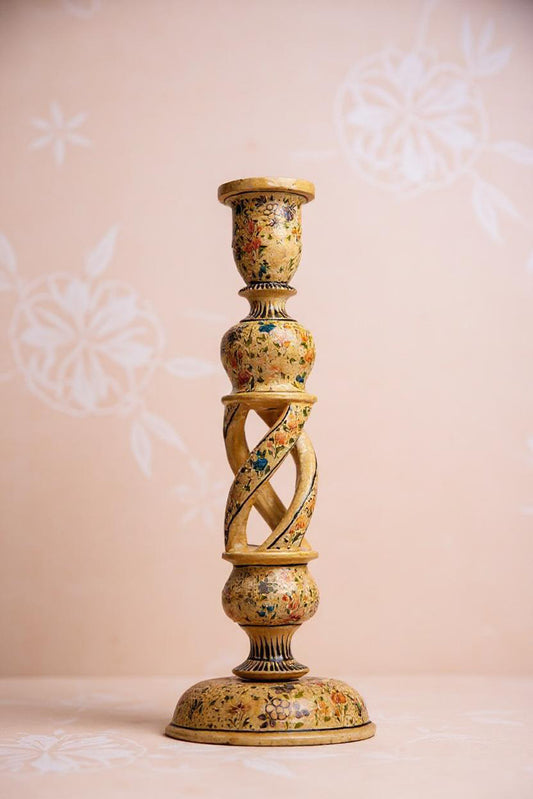 Ivory Bloom Lamp Base – Artistic Floral Home Lighting Décor