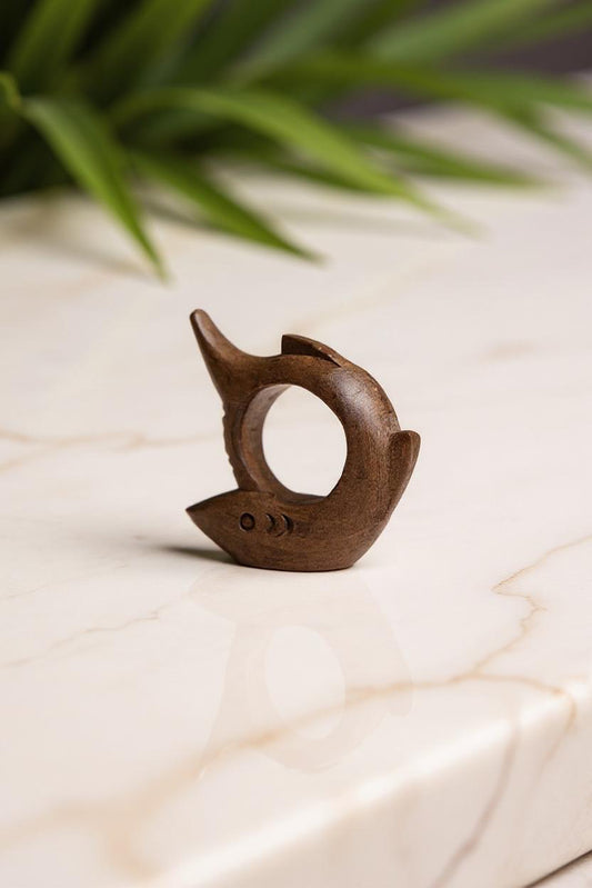 Dolphin Glide Tissue Holder | Handcrafted Wooden Tissue Box