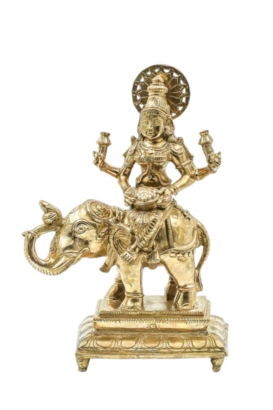 Gaja Lakshmi (The goddess of fortune accompanied by elephants)