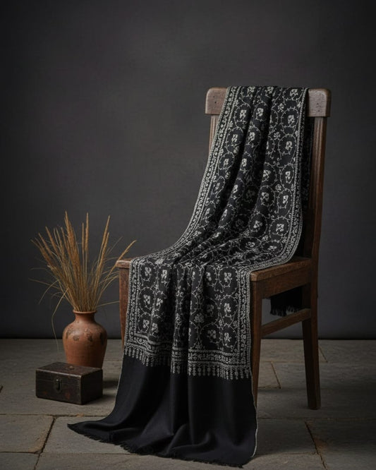 Noor-E-Safaid Luxury Pure Pashmina Shawl