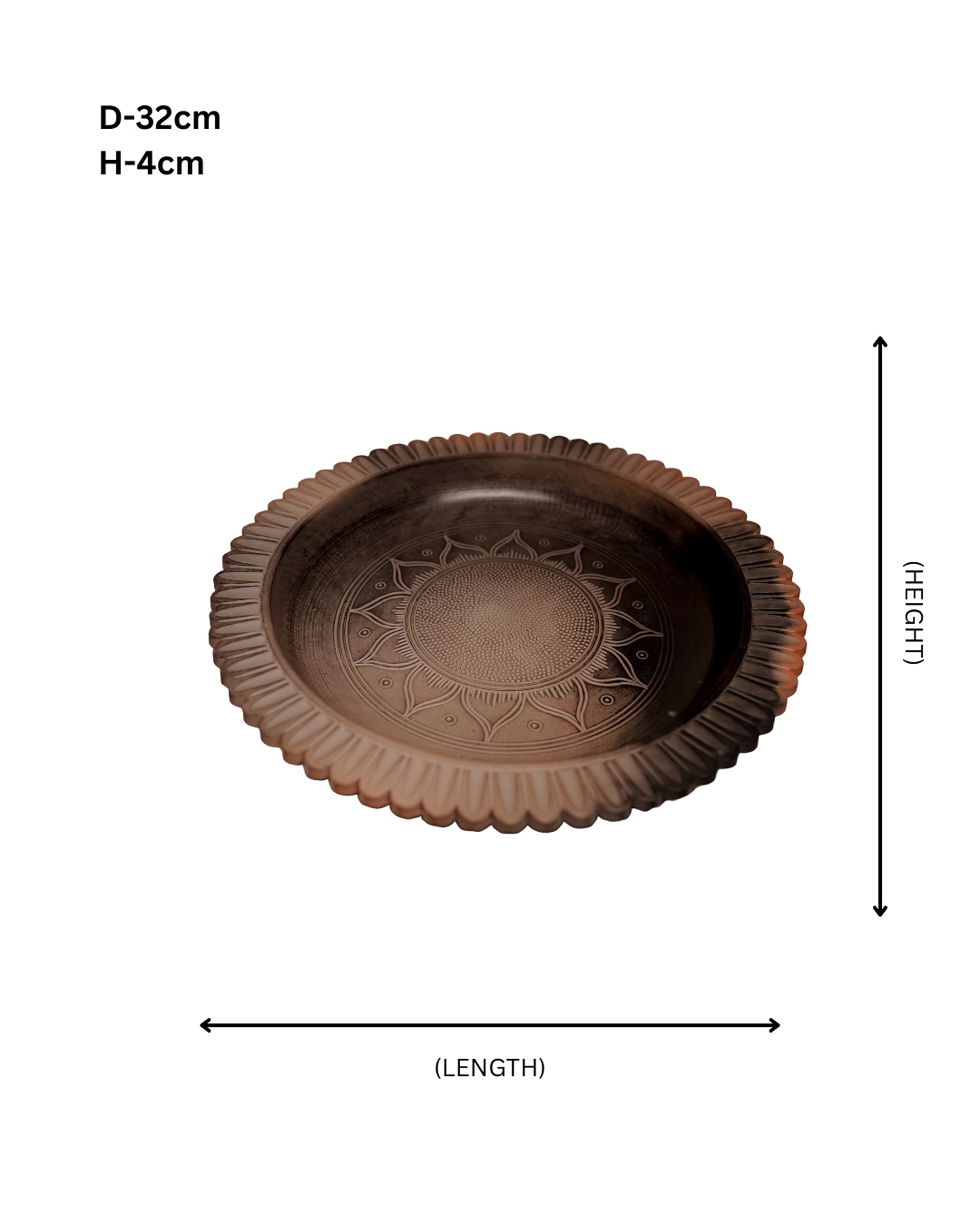 Sunburst Terracotta Platter