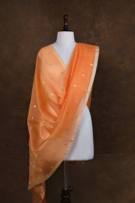 Kesariya Phool Dupatta