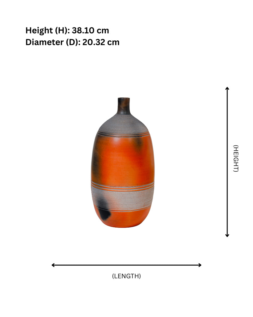 Fireband Terracotta Vase