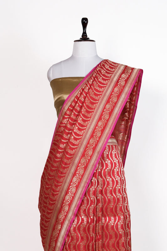Lal Gulmohar Saree