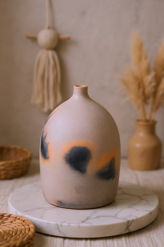 Ember Mist Terracotta Bottle Vase