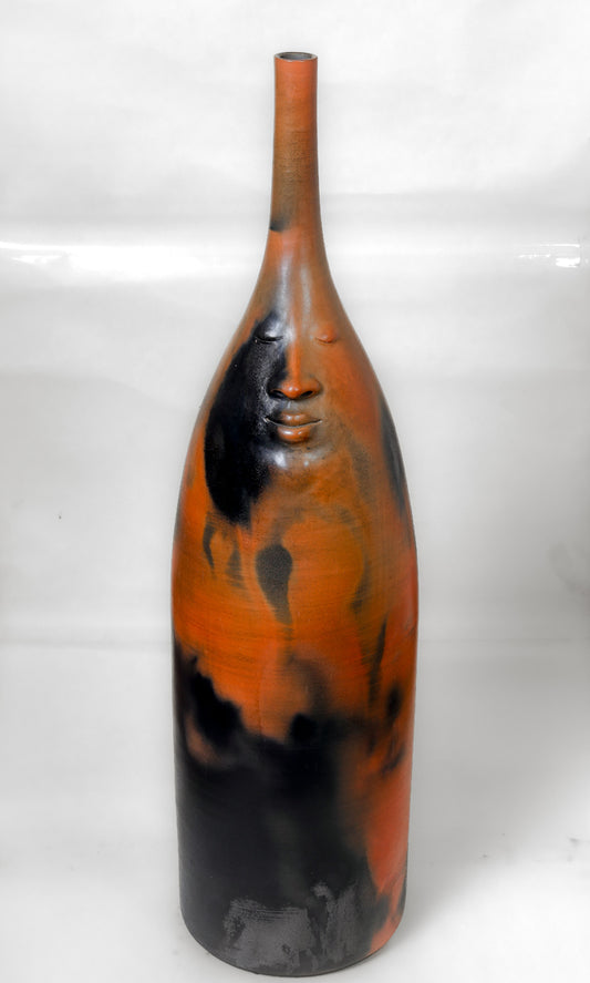 Serene Ember Guardian – Terracotta Guardian Figurine