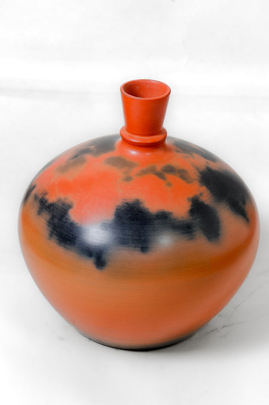 Ember-Cloud Terracotta Vase