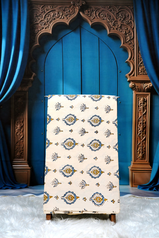 Ajrak Serenity Bloom Fabric