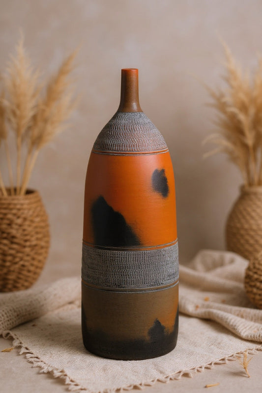 Handmade The Sentinel Form Terracotta Artwork – Natural & Elegant Décor