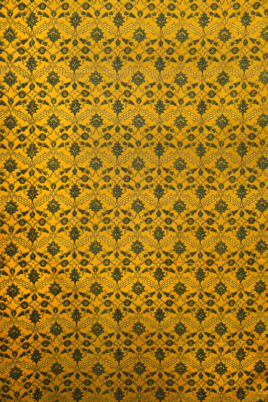 Ajrak Green Mandala Bliss Fabric
