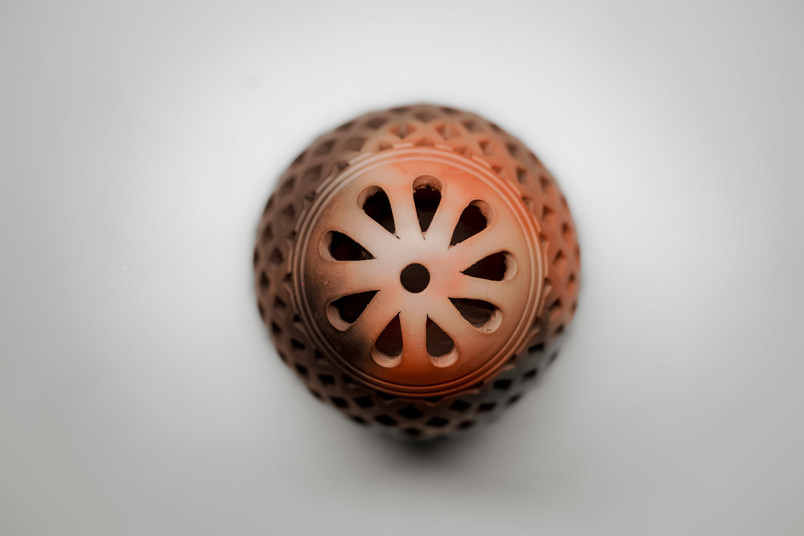 Handmade Earthen Glow T-Light – Diamond Cut Terracotta Candle Décor