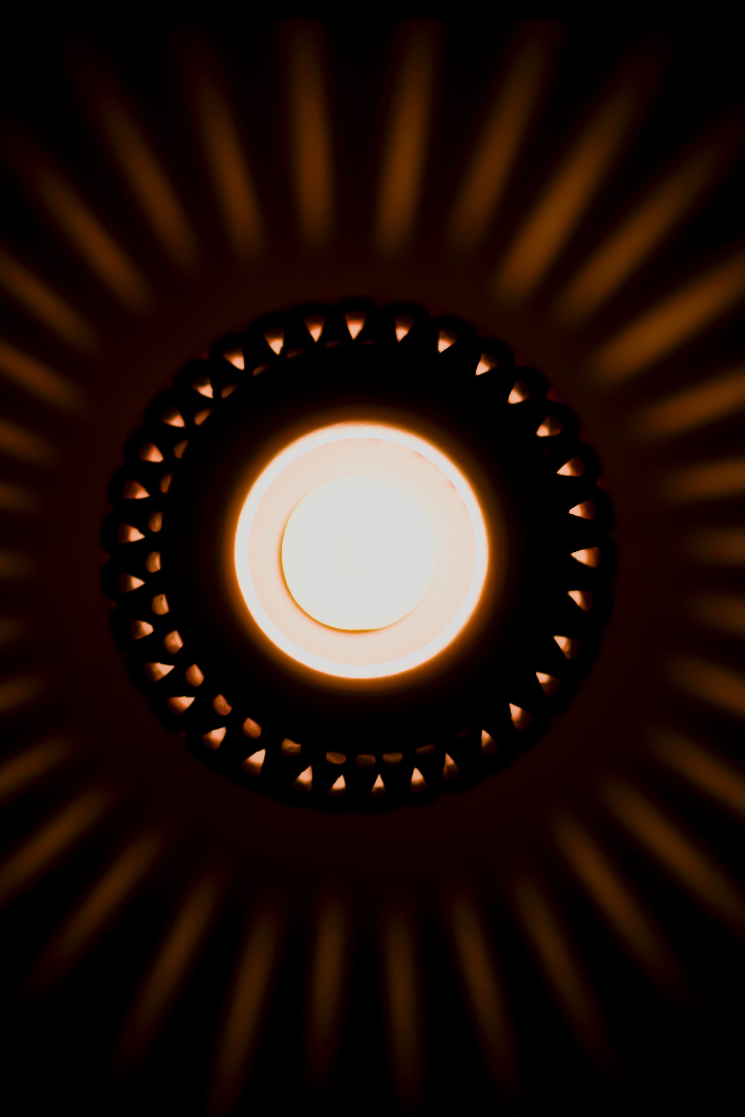 Terracotta Kalash T-Light Holder (Jali Cutwork)