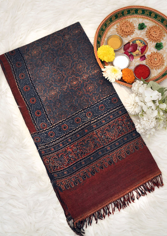 Ajrak Surya Phool | Handwoven Stall