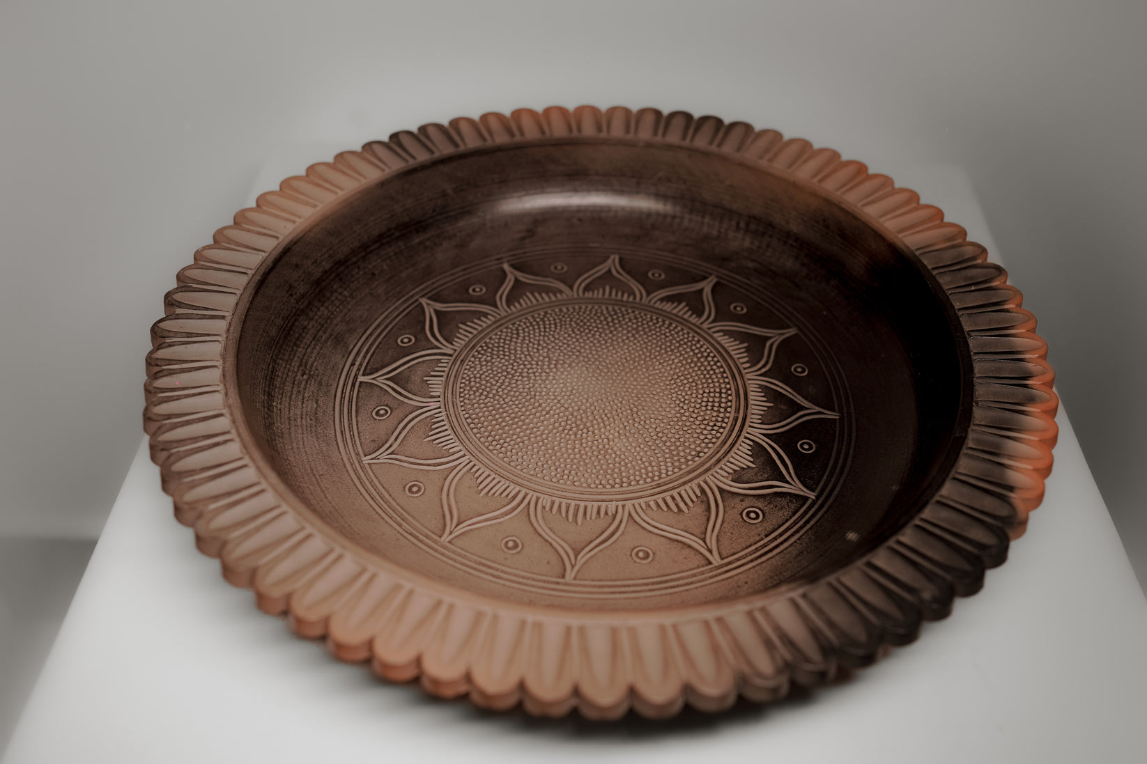Sunburst Terracotta Platter