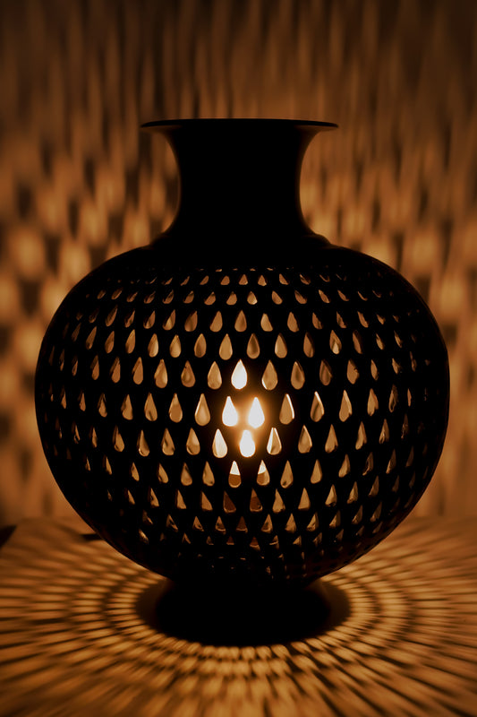 Terracotta Lota lamp