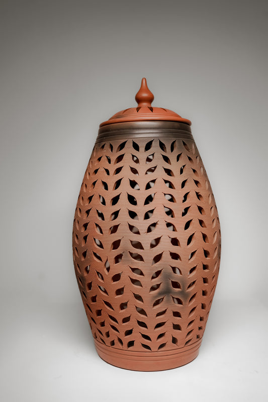 Terracotta jar Vase lamp