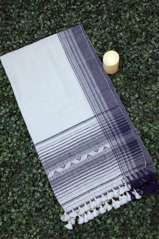 Indigo Essence | Kala Cotton Handwoven Kutch Stall