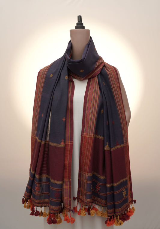 Twilight Pachhedi Butti Handwoven Dupatta