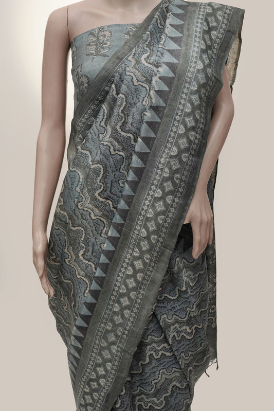 Ajrak Lehriya Elegance Saree