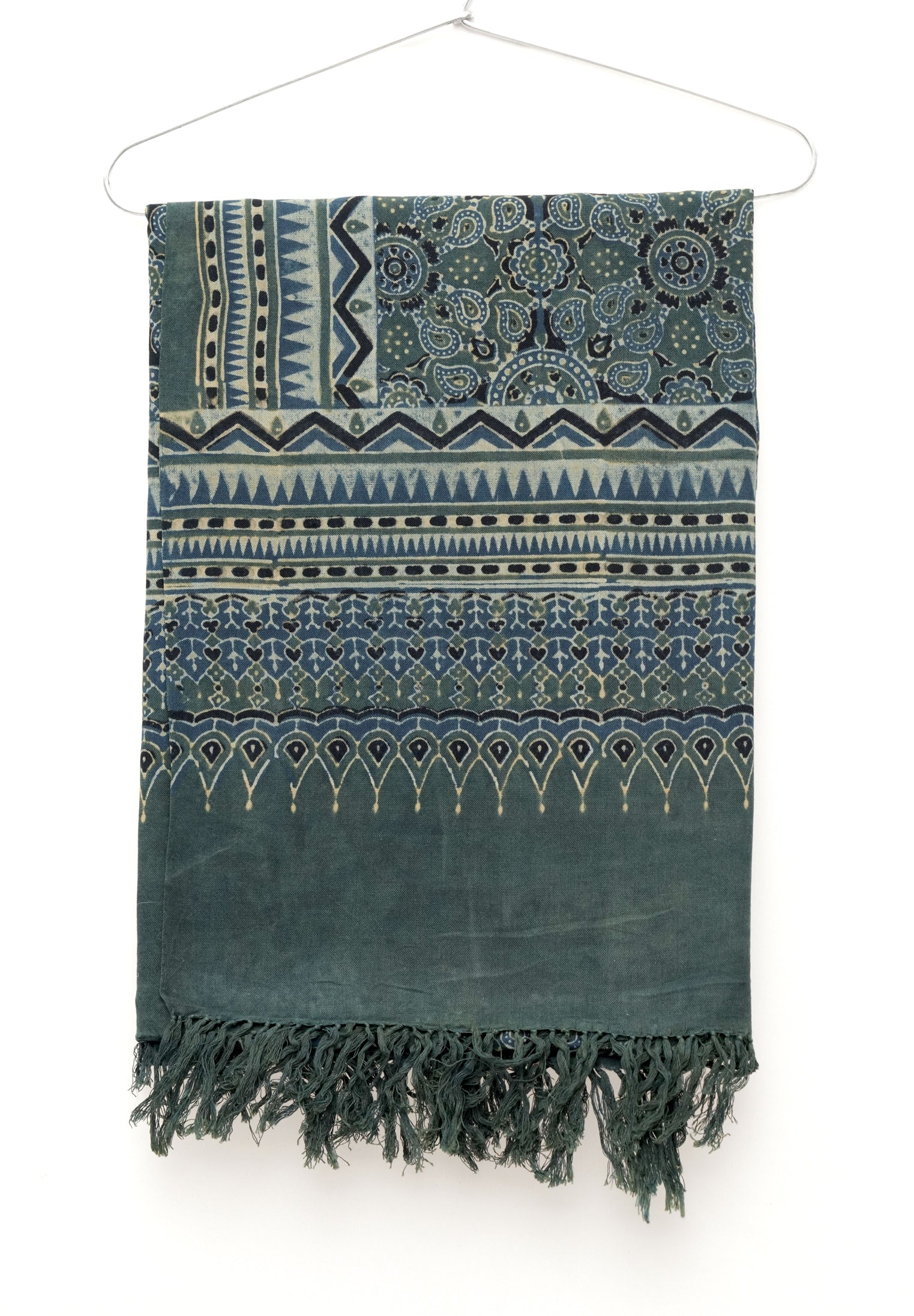 Ajrak Noor Dupatta | Handblock Printed Ajrak Cotton Dupatta