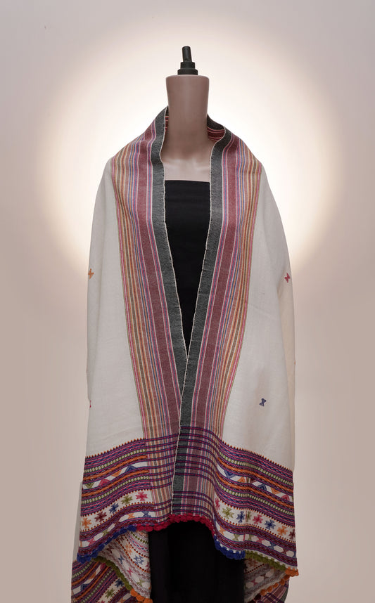 Patchwork Celebration Wool Shawl