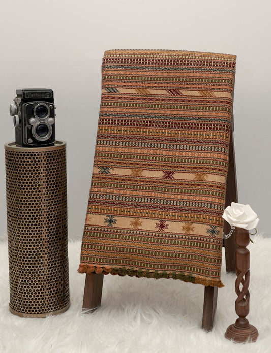Sandstone Heritage | Wool Handwoven Kutch Shawl