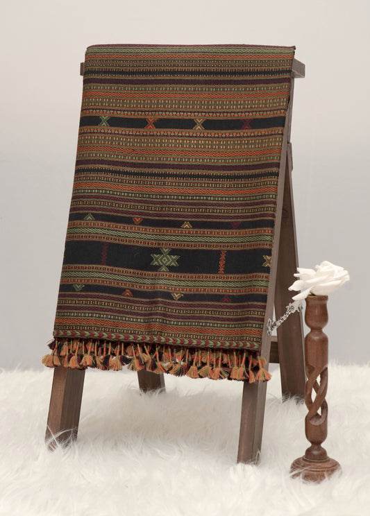 Earthbound Heritage | Wool Handwoven Kutch Shawl