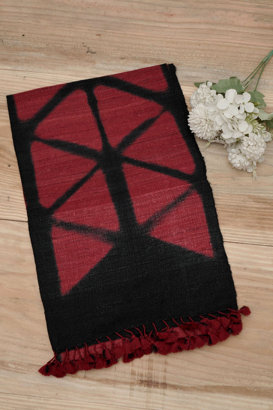 Garnet Eclipse Stall | Artisan Silk & Wool Kutch Handloom