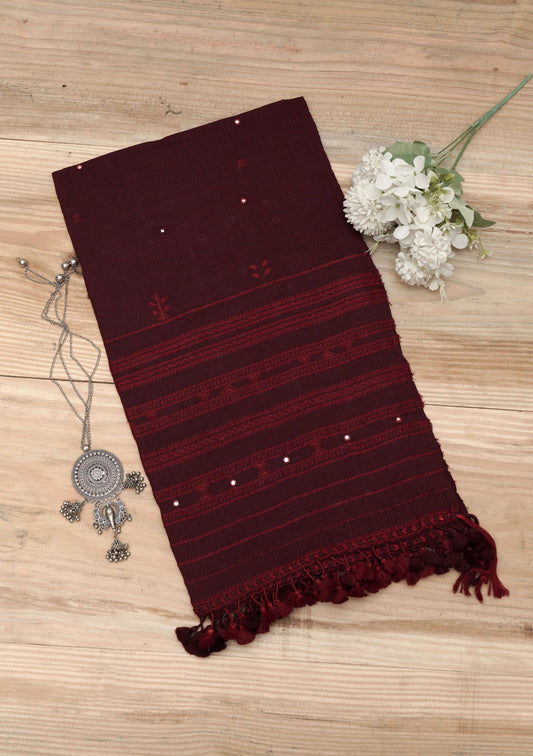 Mirage Bloom | Handwoven Kutch Wool Mirrorwork Stall