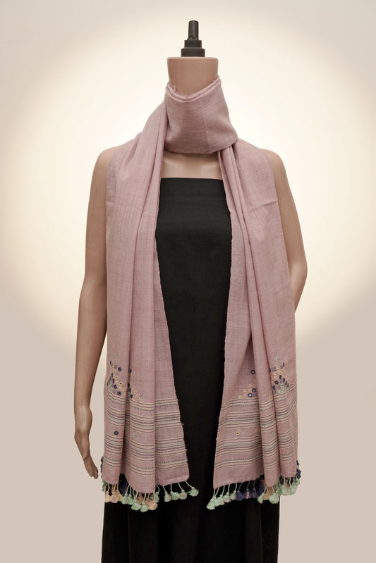 Misty Petals Wool Mirrorwork Stall