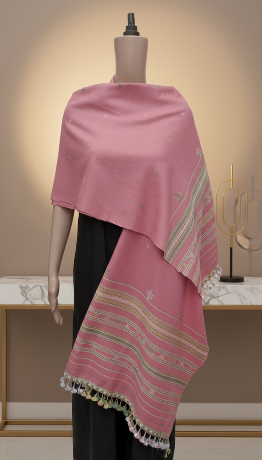 Blossom Jalbooti Wool Shawl