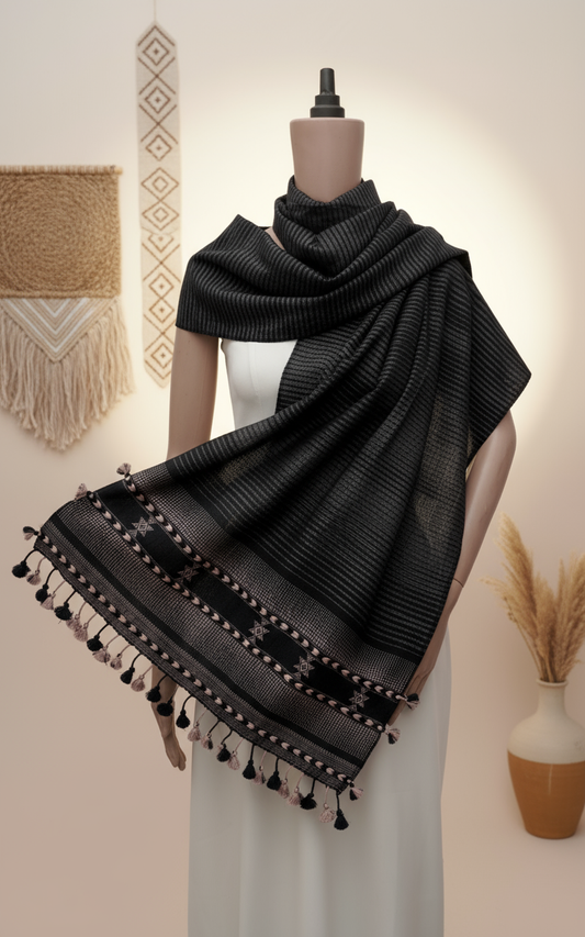 Shadow Almati Stripe Handwoven Stall
