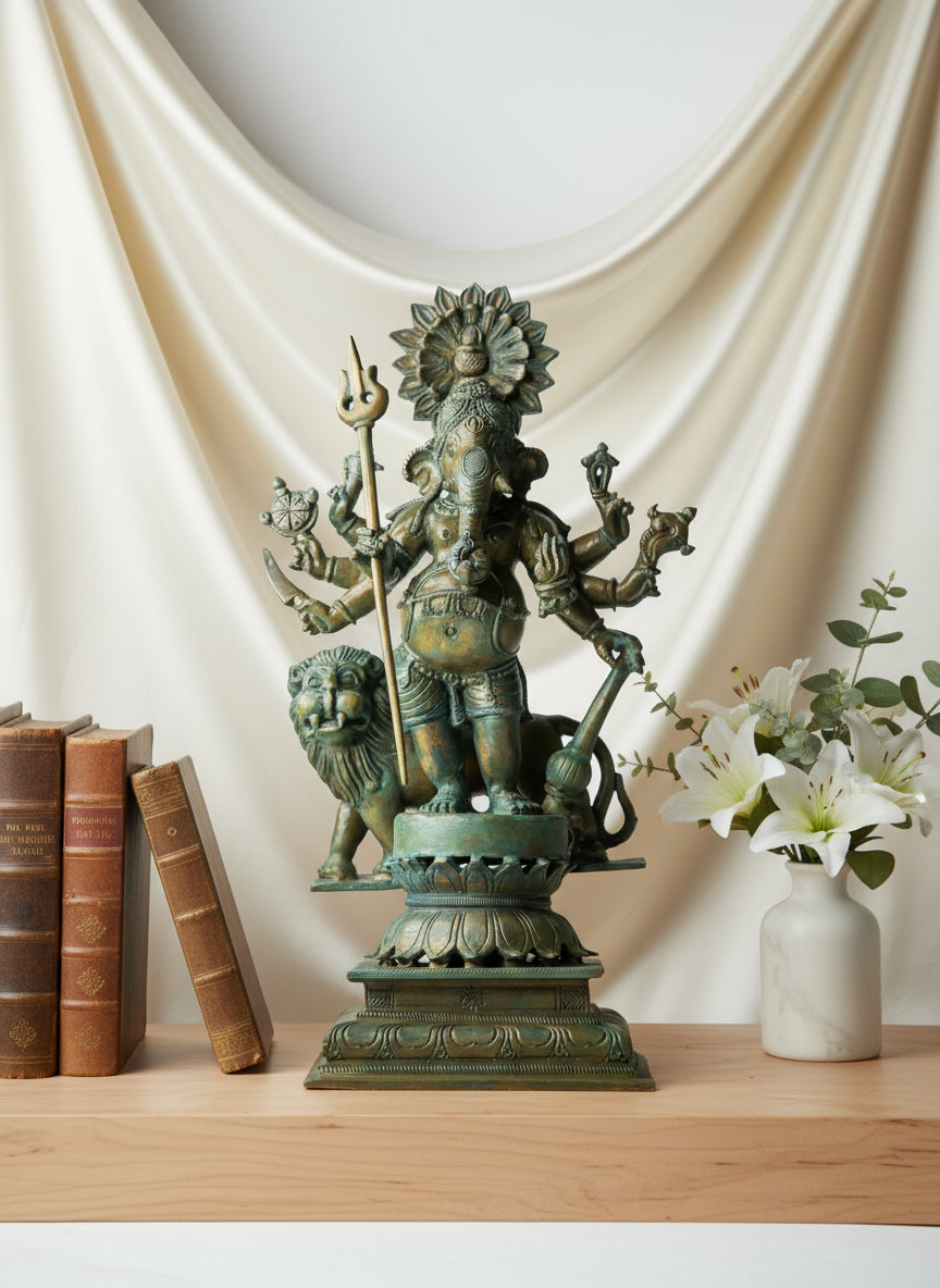 Ashtabhuja Vinayaka (The eight-armed remover of obstacles)