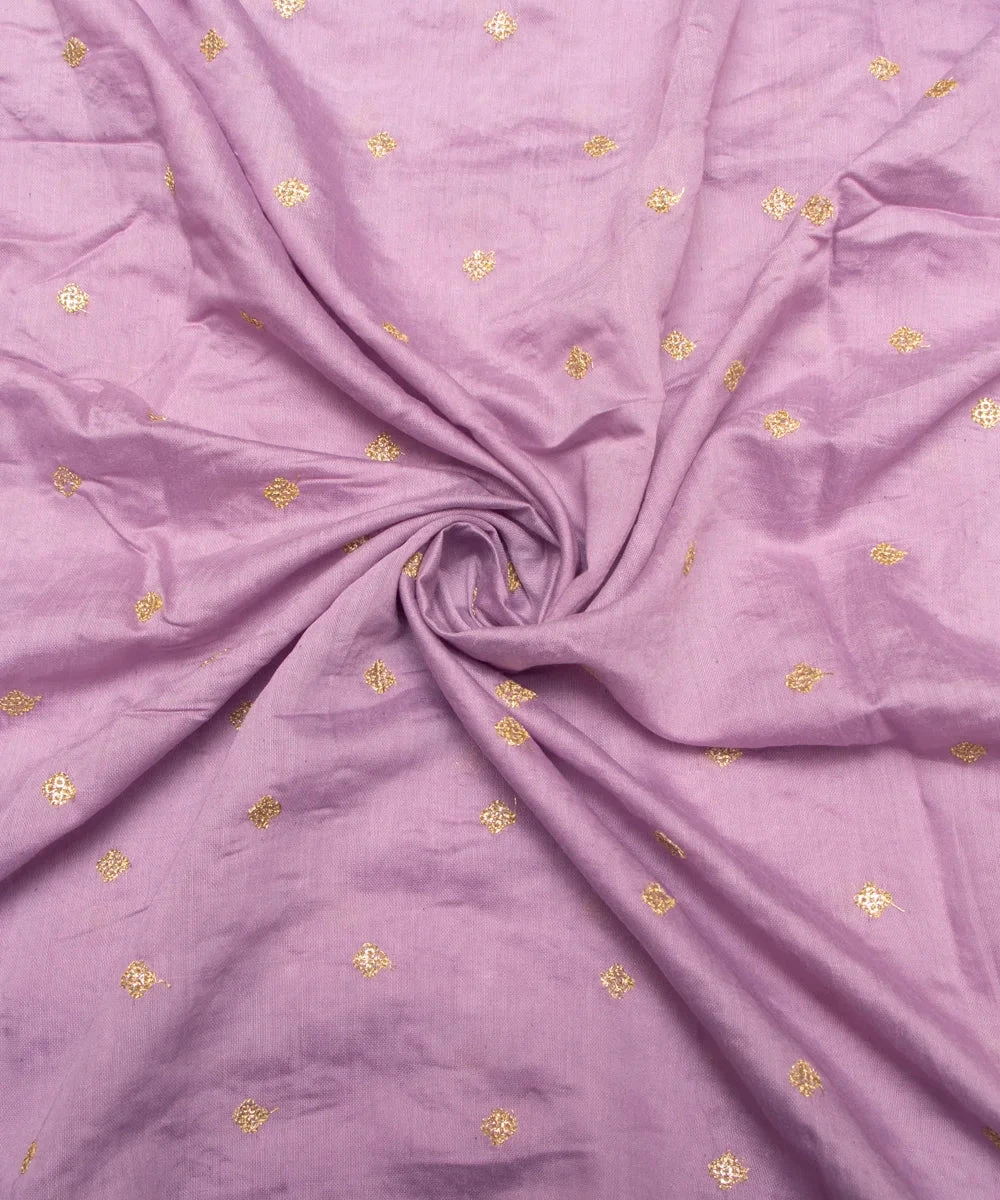 Dusty Pink Embroidery Modal Chanderi Fabric